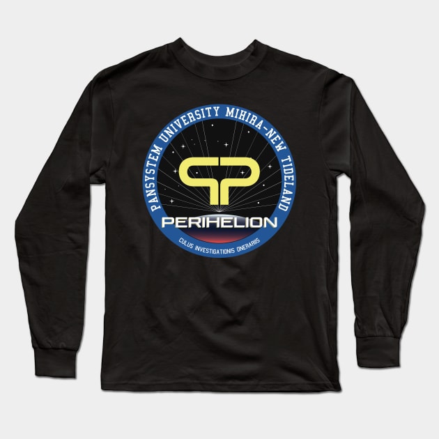 Murderbot Diaries Perihelion Crew Patch Fan Art Long Sleeve T-Shirt by Zodiac Signs